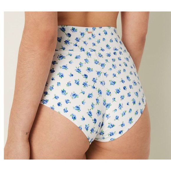 Pink By Victoria Secret NWT Sz L White High Waist Full Coverage Bikini Bottom - Picture 5 of 5